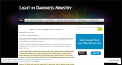 Desktop Screenshot of lightindarknessministry.com